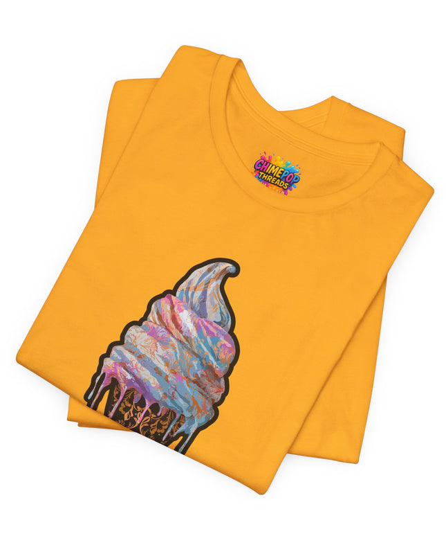 Baroque Marble Swirl Ice Cream Tee