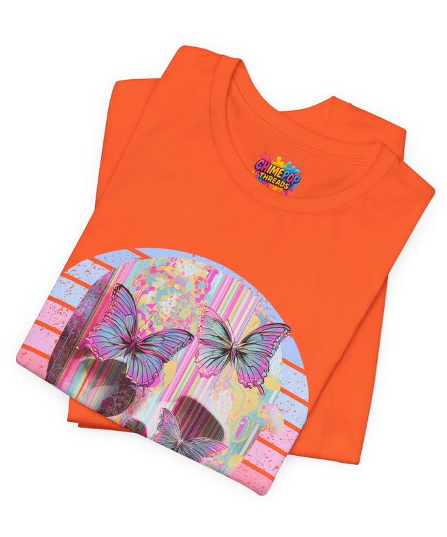 Pastel Skull Butterfly Drip Vaporwave Gothic Tee