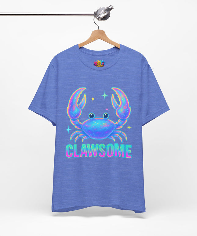 CLAWSOME Neon Crab Tee - Ocean Lover T-Shirt