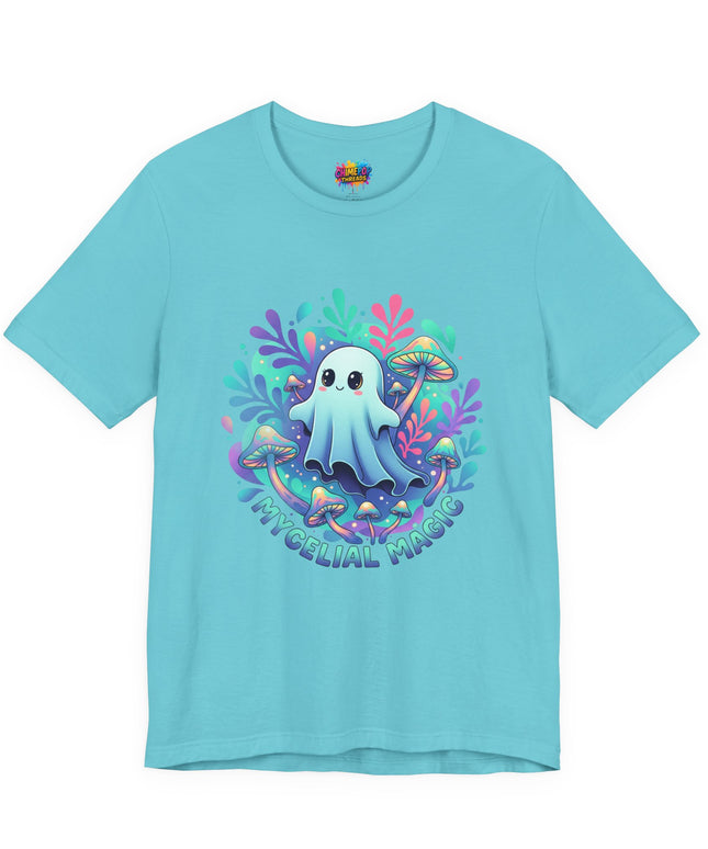 Mycelial Magic Blue Glow Ghost Tee