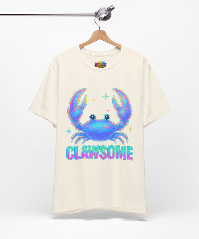 CLAWSOME Neon Crab Tee - Ocean Lover T-Shirt
