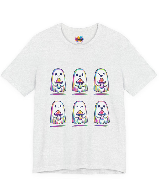 Shopify Title: Rainbow Drip Ghost Tee