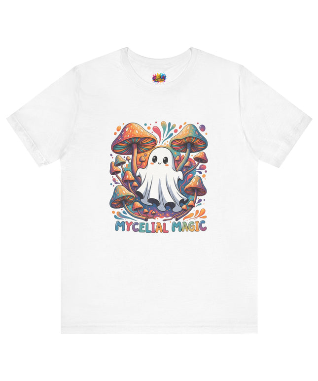 Mycelial Magic Rainbow Ghost Tee