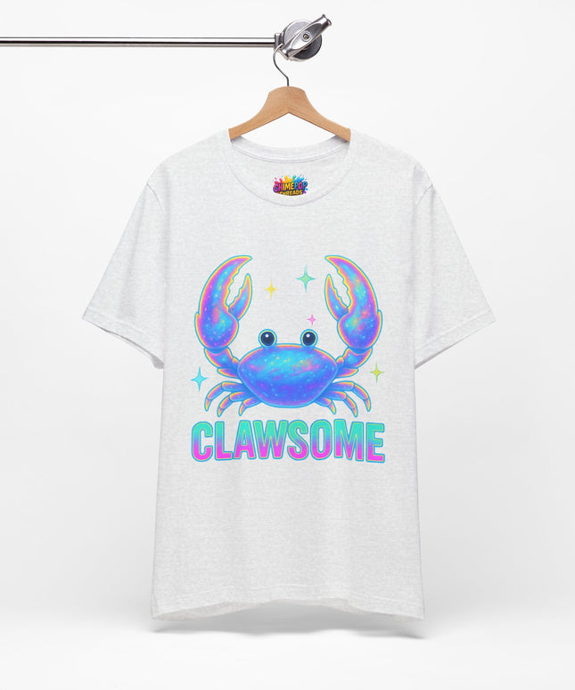 CLAWSOME Neon Crab Tee - Ocean Lover T-Shirt