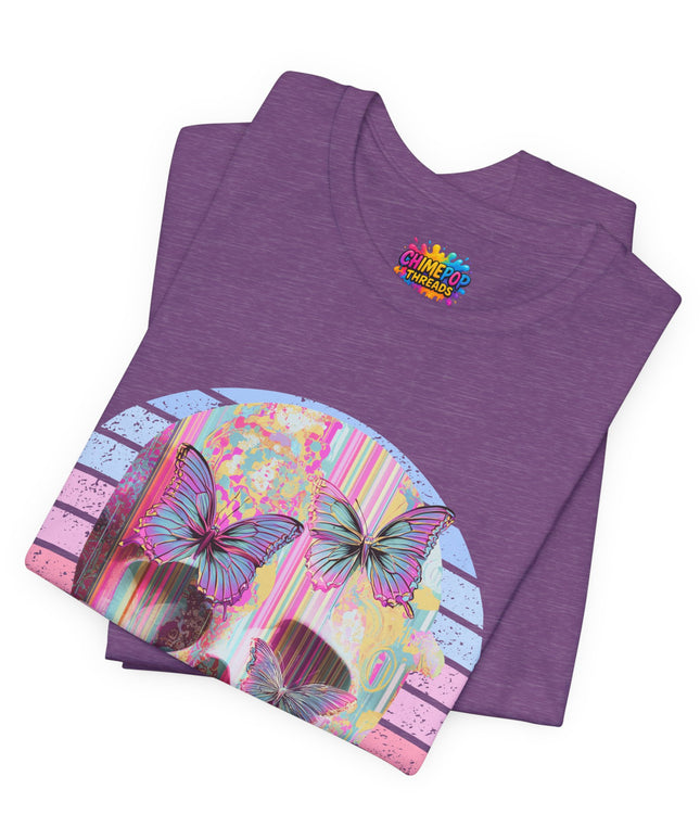 Pastel Skull Butterfly Drip Vaporwave Gothic Tee