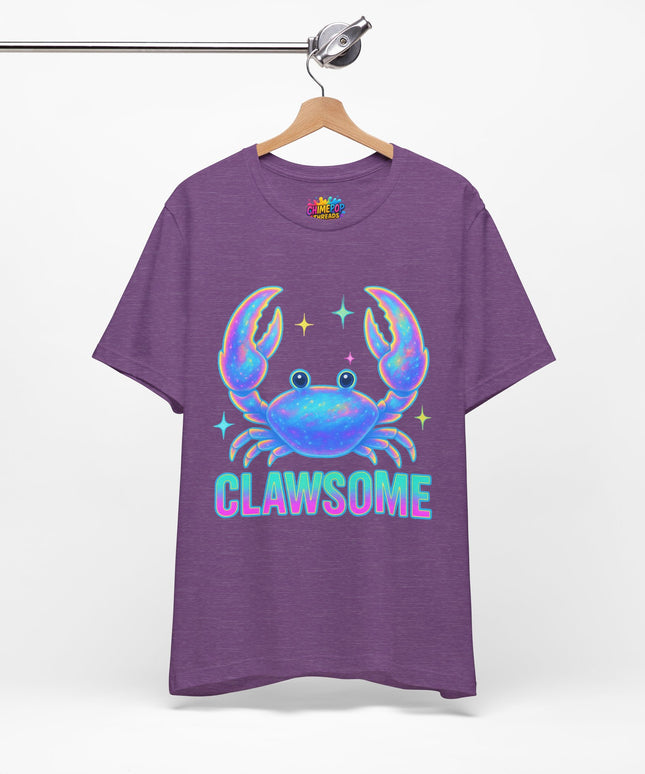 CLAWSOME Neon Crab Tee - Ocean Lover T-Shirt