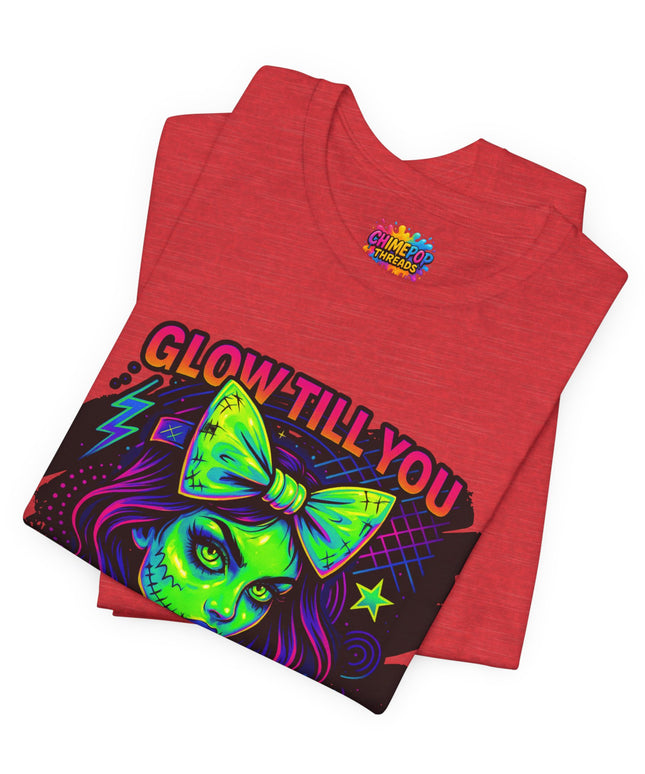 Glow Till You Rot – Neon Zombie Girl Tee
