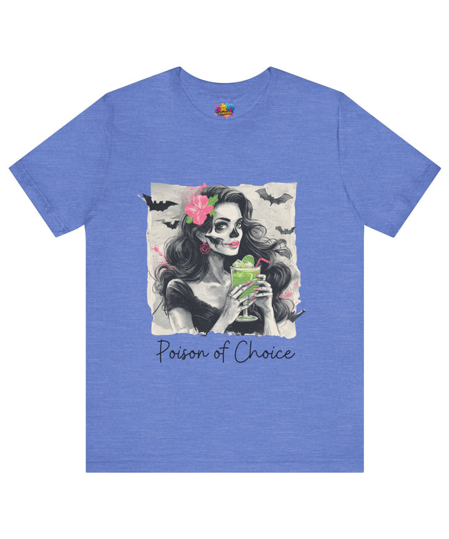 Gothic Cocktail Skeleton Girl Tee