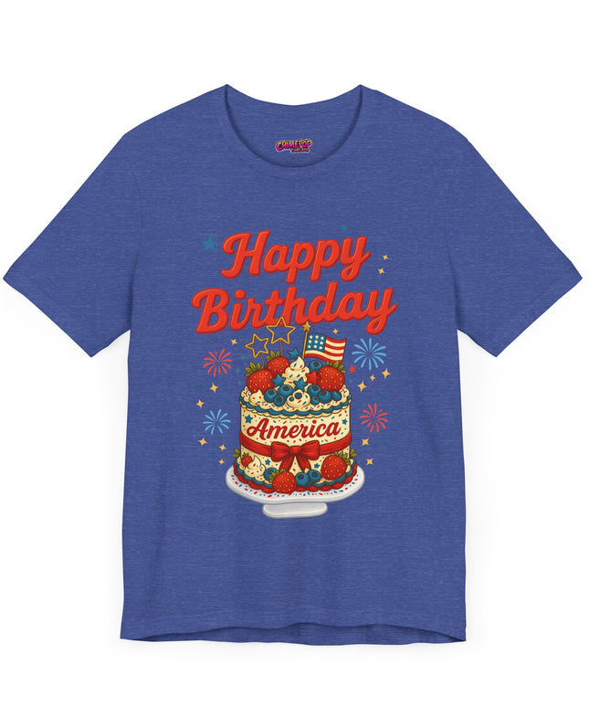 HAPPY BIRTHDAY AMERICA TEE - 4TH OF JULY