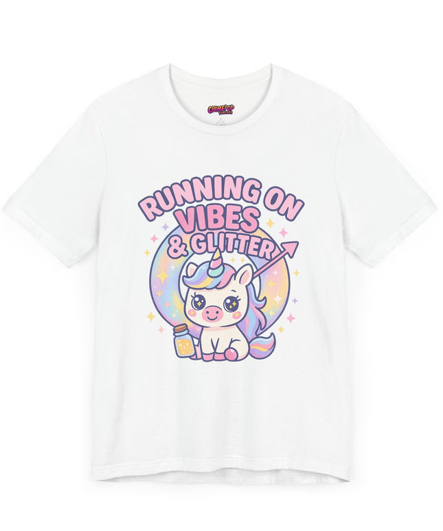 Running on Vibes and Glitter T-Shirt