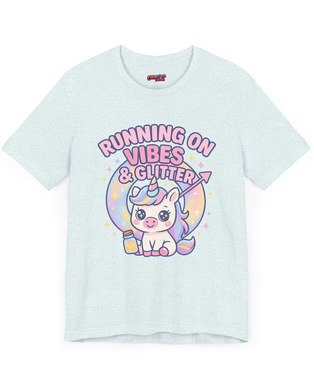 Running on Vibes and Glitter T-Shirt