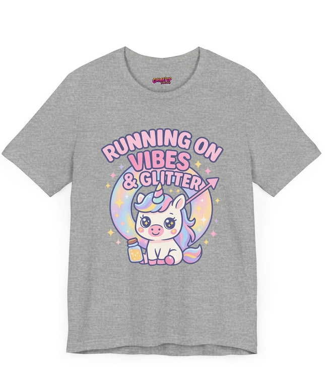 Running on Vibes and Glitter T-Shirt