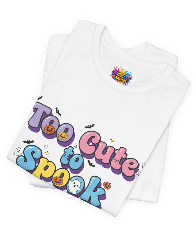 Too Cute to Spook Pastel Font T-Shirt