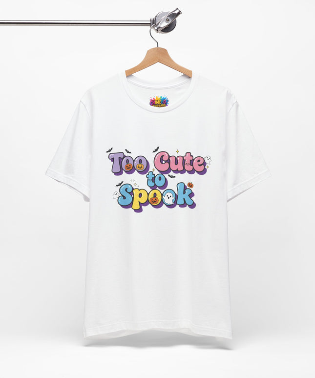 Too Cute to Spook Pastel Font T-Shirt