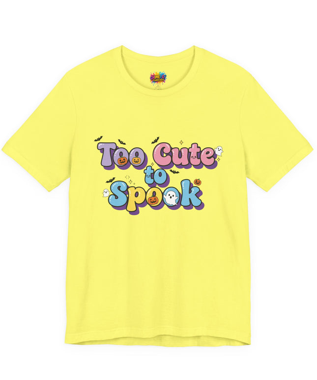 Too Cute to Spook Pastel Font T-Shirt
