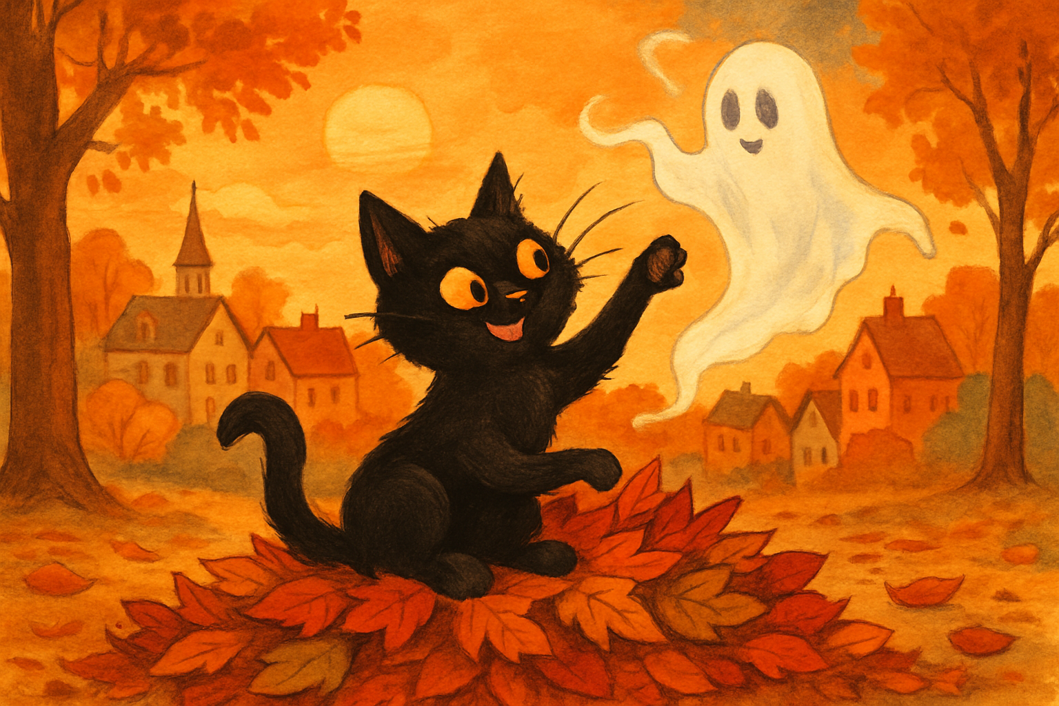 Autumnal Antics: Trading Breakup Ghosts for 'Purr-fect' Fall Adventures