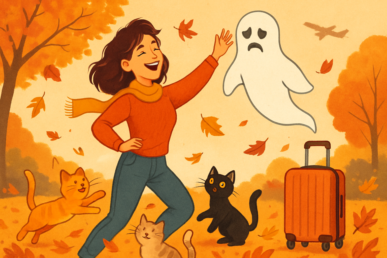 Un-Haunting Your Heart: Fall Fun, Feline Friends, and Flights to Forever After