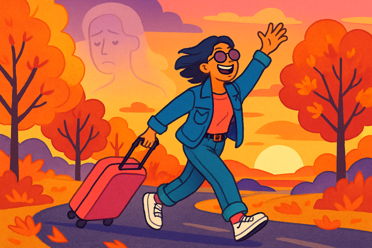 Un-Ghosting Your Groove: How Fall Travel Turns Breakup Blues into Sunset Hues