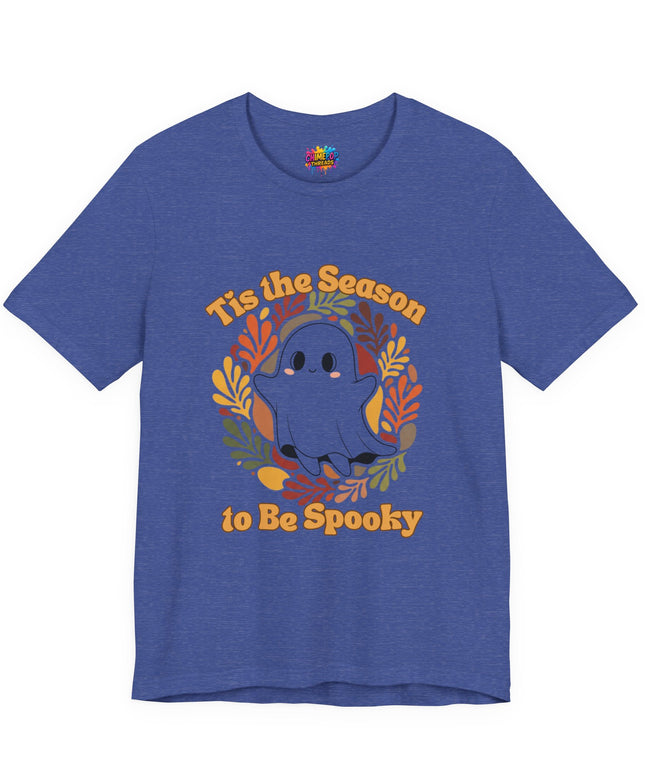Tis The Season Spooky Black Ghost Tee