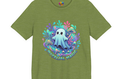 Mycelial Magic Blue Glow Ghost Tee