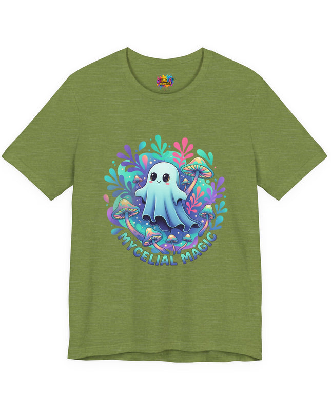 Mycelial Magic Blue Glow Ghost Tee