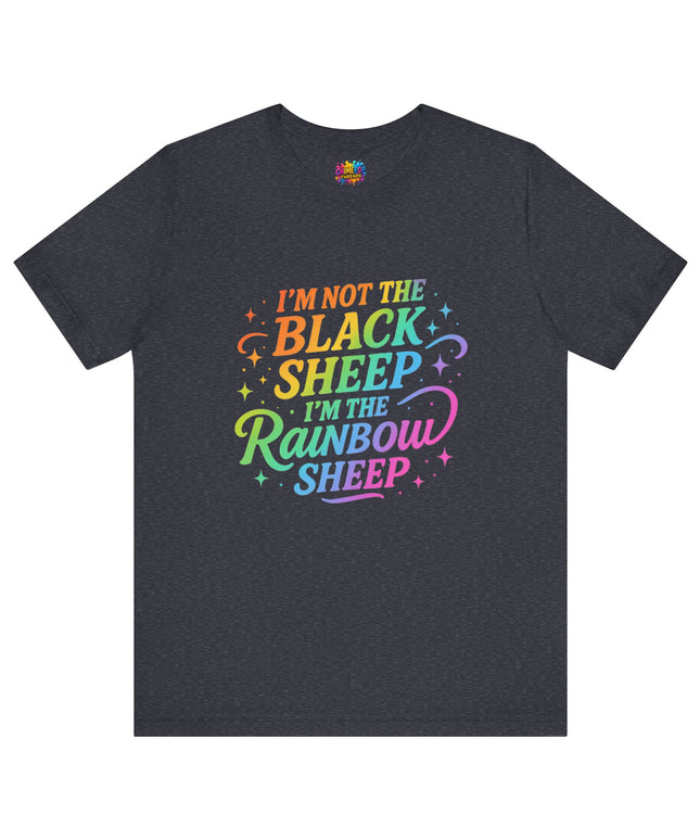 Rainbow Sheep Quote Tee