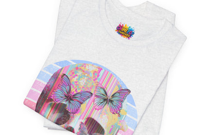 Pastel Skull Butterfly Drip Vaporwave Gothic Tee