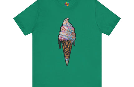 Baroque Marble Swirl Ice Cream Tee