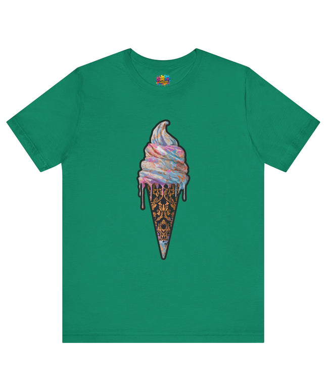 Baroque Marble Swirl Ice Cream Tee