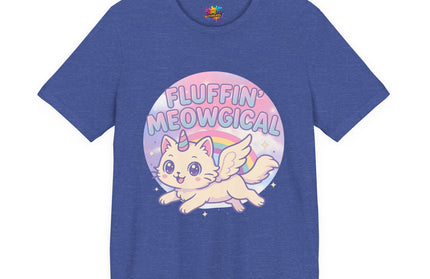 Fluffin Meowgical Goth Princess Cat Unicorn Rainbow Pastel T-Shirt