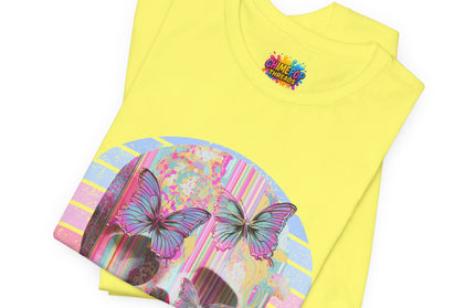 Pastel Skull Butterfly Drip Vaporwave Gothic Tee