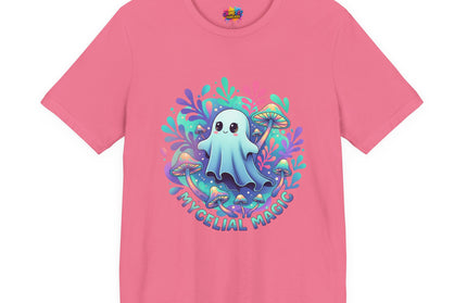 Mycelial Magic Blue Glow Ghost Tee