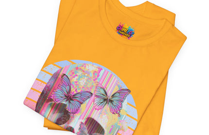 Pastel Skull Butterfly Drip Vaporwave Gothic Tee