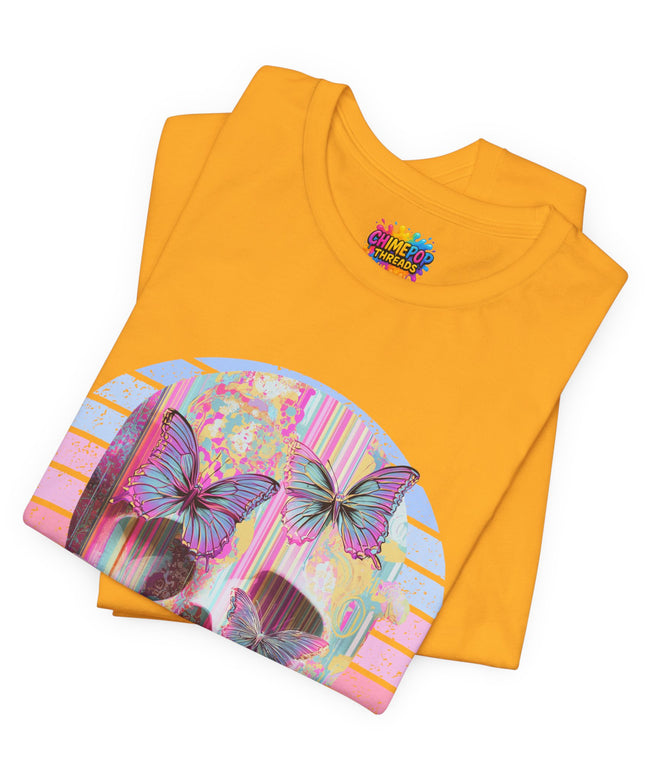 Pastel Skull Butterfly Drip Vaporwave Gothic Tee