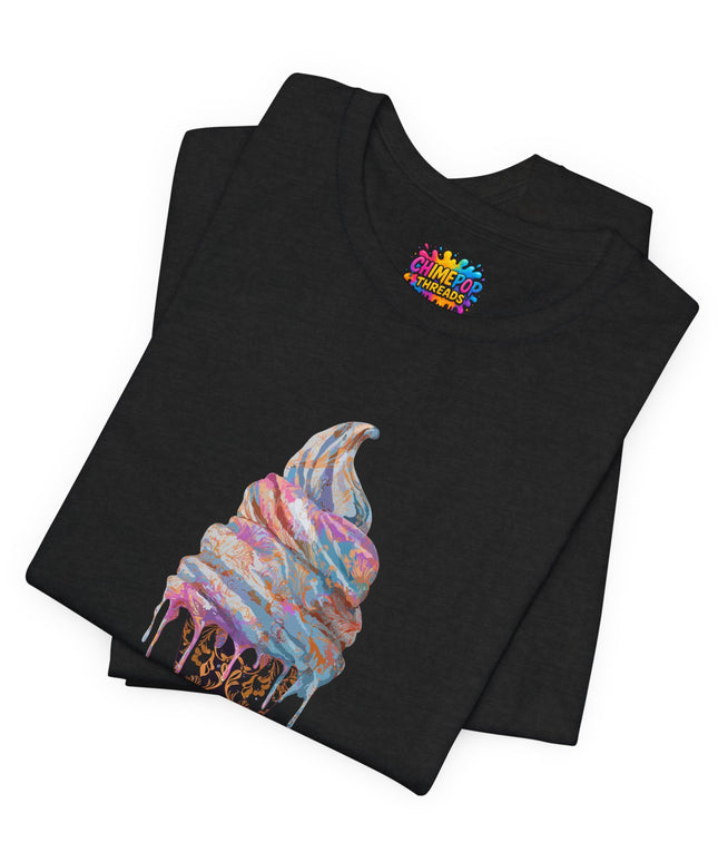 Baroque Marble Swirl Ice Cream Tee