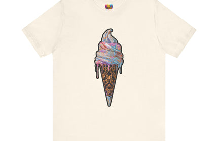 Baroque Marble Swirl Ice Cream Tee