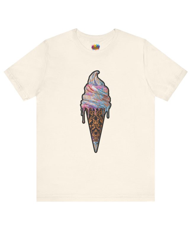 Baroque Marble Swirl Ice Cream Tee