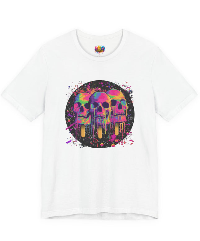 Triple Neon Skull Popsicle Splatter Tee