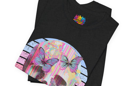 Pastel Skull Butterfly Drip Vaporwave Gothic Tee