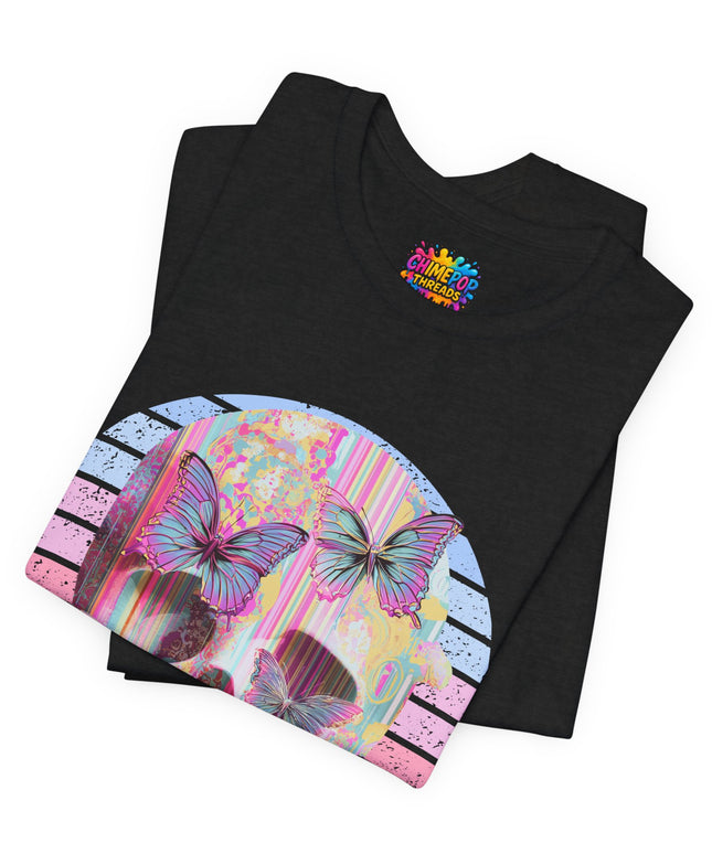 Pastel Skull Butterfly Drip Vaporwave Gothic Tee