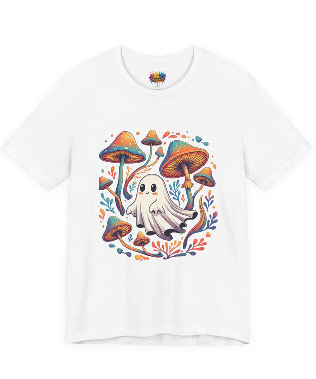 Mycelial Magic Ghost Mushroom Tee