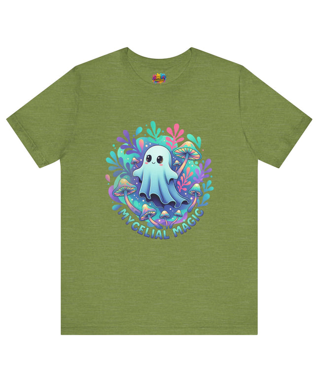 Mycelial Magic Blue Glow Ghost Tee