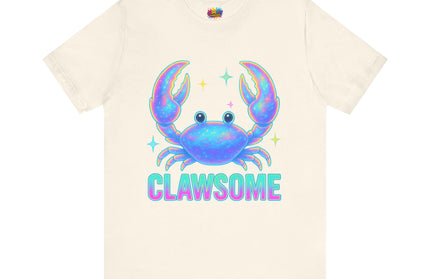 CLAWSOME Neon Crab Tee - Ocean Lover T-Shirt