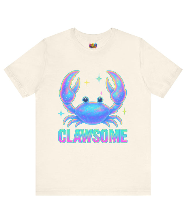 CLAWSOME Neon Crab Tee - Ocean Lover T-Shirt