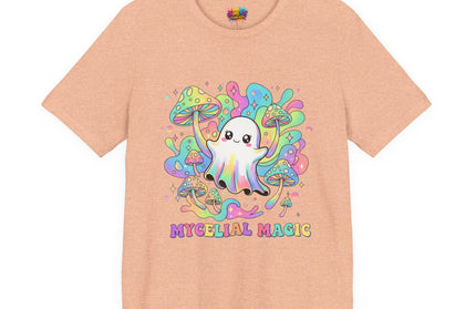 Mycelial Magic Rainbow Ghost Tee