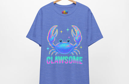 CLAWSOME Neon Crab Tee - Ocean Lover T-Shirt