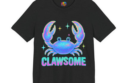 CLAWSOME Neon Crab Tee - Ocean Lover T-Shirt