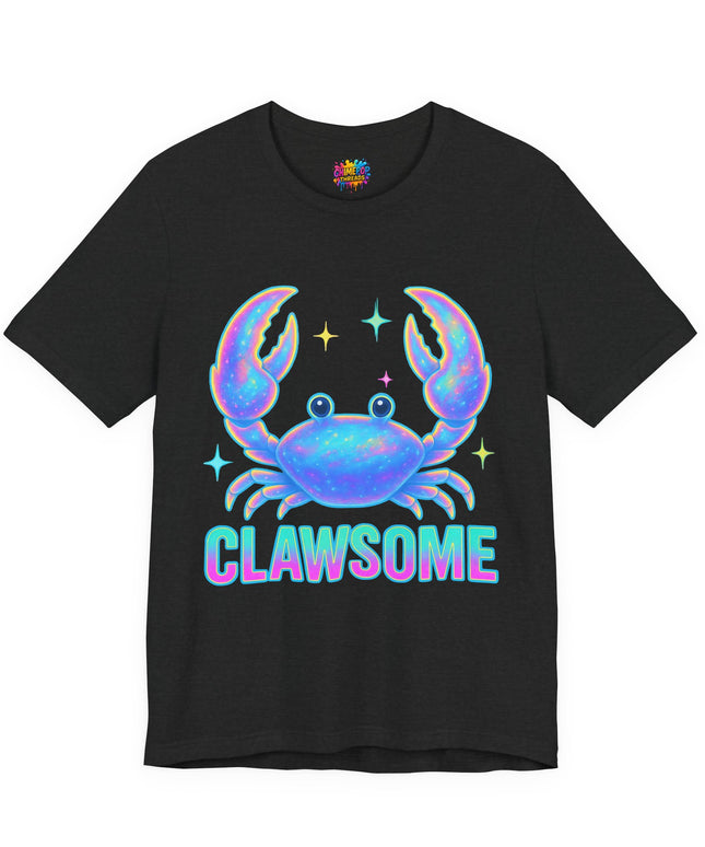 CLAWSOME Neon Crab Tee - Ocean Lover T-Shirt