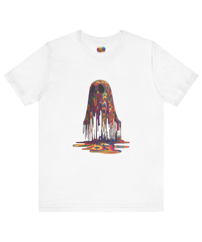 Psychedelic Ghost Rainbow Drip Spirit Tee