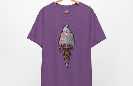 Baroque Marble Swirl Ice Cream Tee